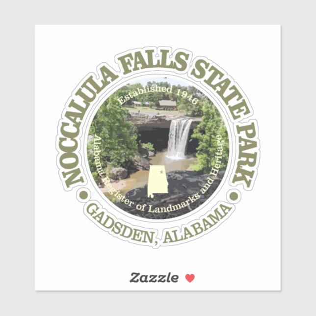 Sticker Noccalula Falls SP (Feuille)