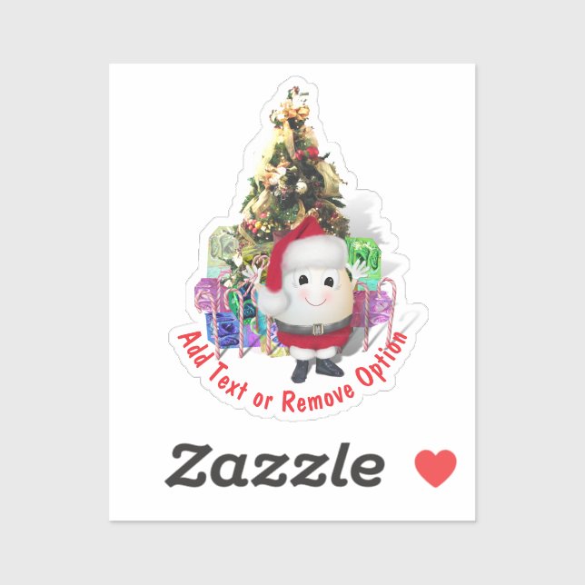 Sticker Noël aux oeufs du Père Noël (Feuille)