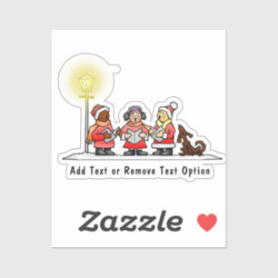 Sticker Noël des caroleurs