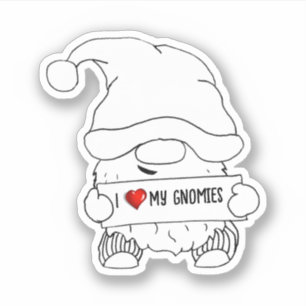 Sticker Noël Gnome