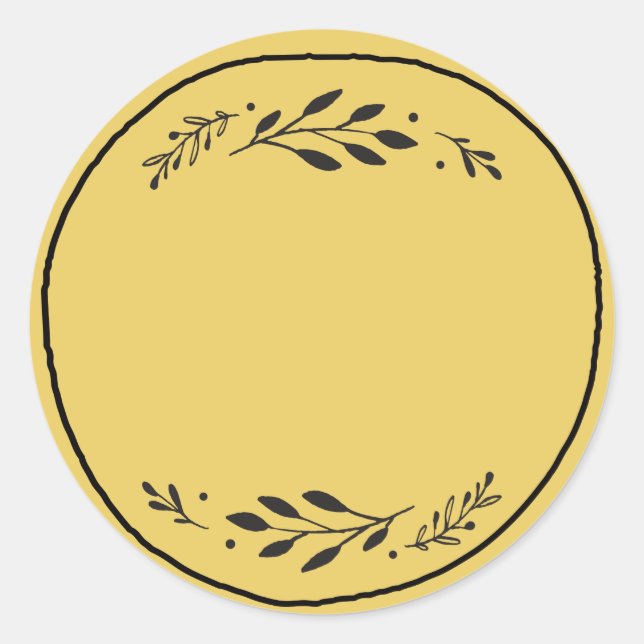 Sticker noir Étiquette III (Devant)