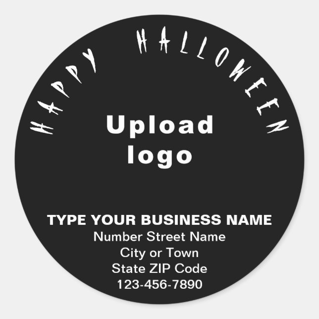 Sticker noir Halloween d'affaires (Devant)