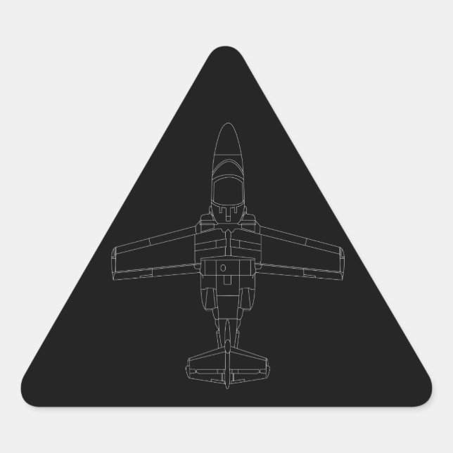 Sticker noir SAAB 105 (Devant)