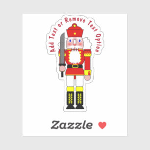 Sticker Noisette rouge Soldat Noël