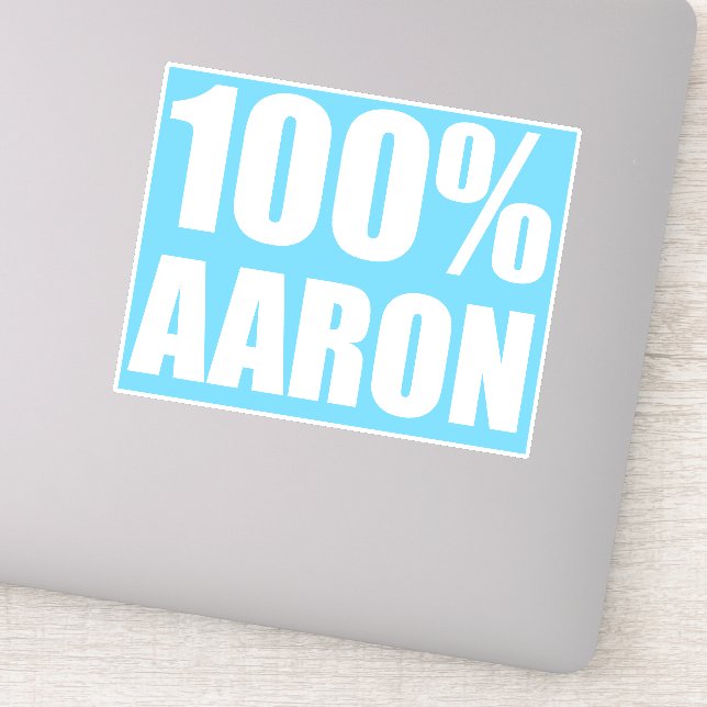 Sticker Nom Aaron (Détail)