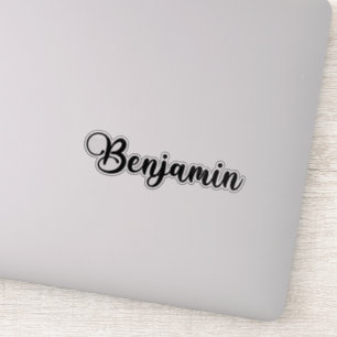 Sticker Nom Benjamin - Calligraphie manuscrite
