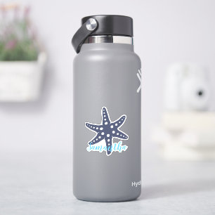 Sticker Nom bleu de minuit StarFish