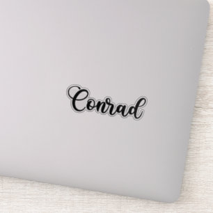 Sticker Nom Conrad - Calligraphie manuscrite