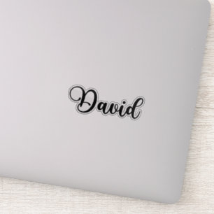 Sticker Nom David - Calligraphie manuscrite