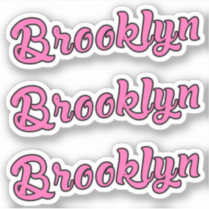 Sticker Nom de Brooklyn x3 Vinyl