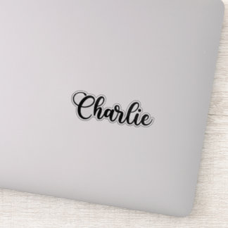 Sticker Nom de Charlie - Calligraphie manuscrite