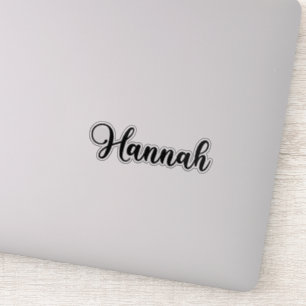 Sticker Nom de Hannah - Calligraphie manuscrite