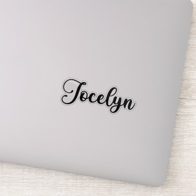 Sticker Nom de Jocelyn - Calligraphie manuscrite (Détail)