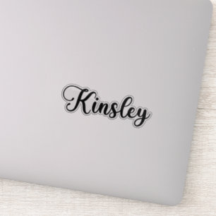 Sticker Nom de Kinsley - Calligraphie manuscrite