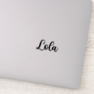 Sticker Nom de la lola - Calligraphie manuscrite