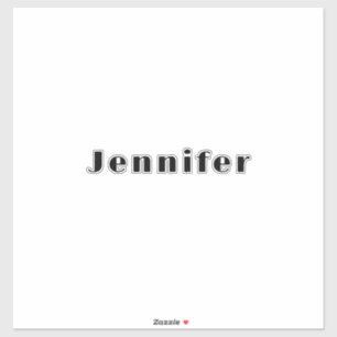 Sticker Nom de la servante de Bridesmaid Monogram Fête des