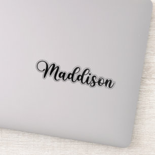 Sticker Nom de Maddison - Calligraphie manuscrite