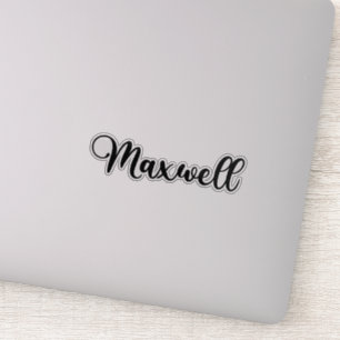 Sticker Nom de Maxwell - Calligraphie manuscrite