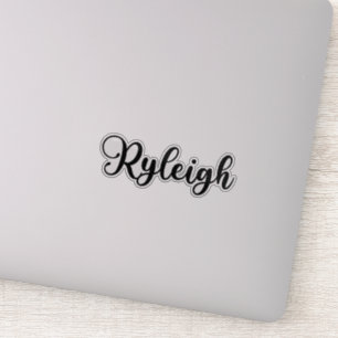 Sticker Nom de Ryleigh - Calligraphie manuscrite