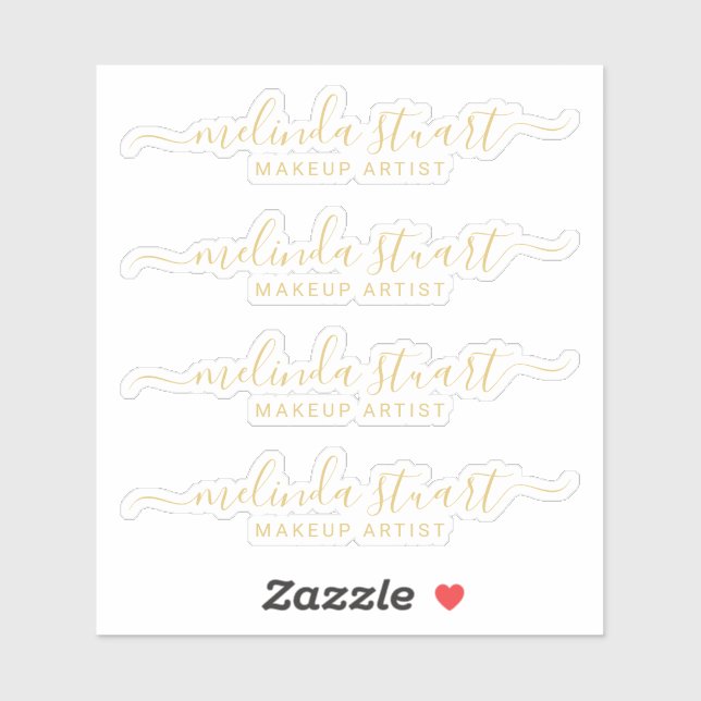 Sticker Nom de script moderne professionnel (Feuille)