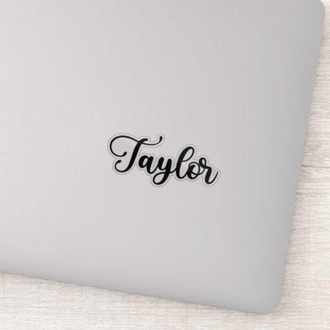 Sticker Nom de Taylor - Calligraphie manuscrite (Détail)