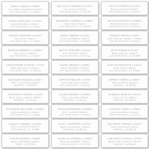 Sticker Nom d'hôte minimaliste moderne Mariage Adresse