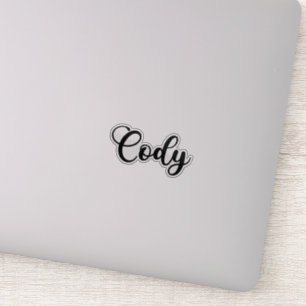 Sticker Nom du cody - Calligraphie manuscrite