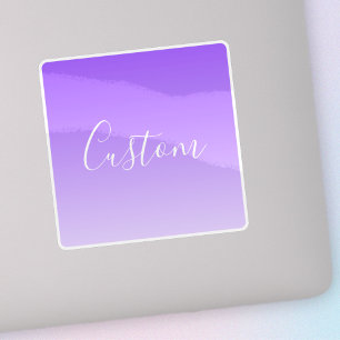 Sticker Nom du script curatif et Ombre violet clair modifi