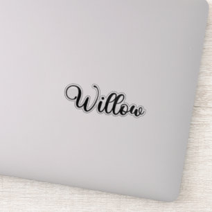 Sticker Nom du Willow - Calligraphie manuscrite