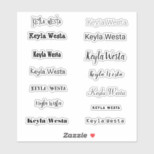 Sticker Nom élégant