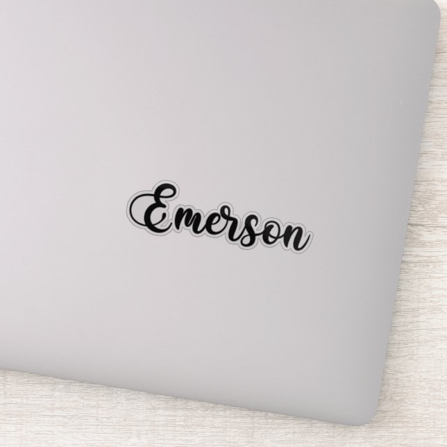 Sticker Nom Emerson - Calligraphie manuscrite (Détail)