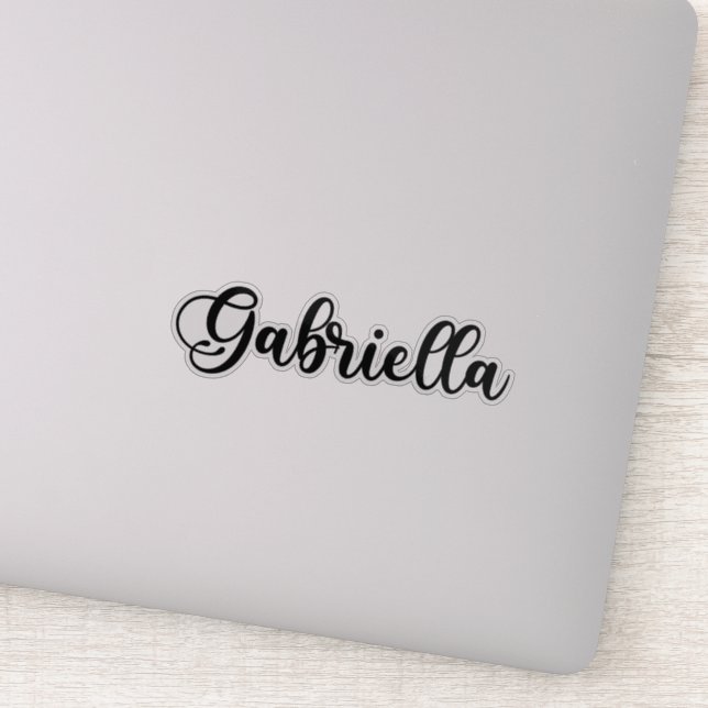 Sticker Nom Gabriella - Calligraphie manuscrite (Détail)
