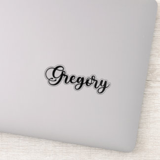 Sticker Nom Gregory - Calligraphie manuscrite