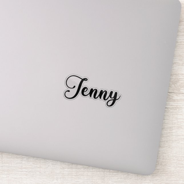 Sticker Nom Jenny - Calligraphie manuscrite (Détail)
