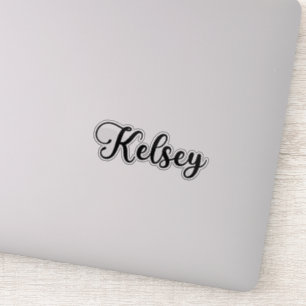 Sticker Nom Kelsey - Calligraphie manuscrite