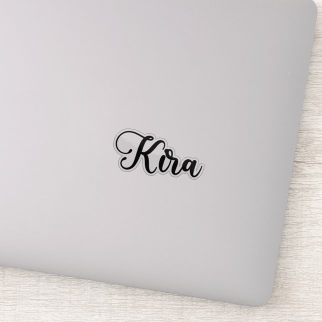 Sticker Nom Kira - Calligraphie manuscrite (Détail)