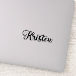 Sticker Nom Kristen - Calligraphie manuscrite