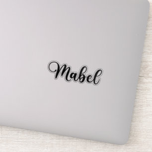 Sticker Nom Mabel - Calligraphie manuscrite
