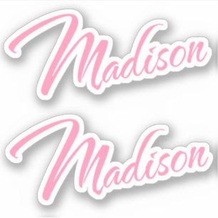 Sticker Nom Madison x2