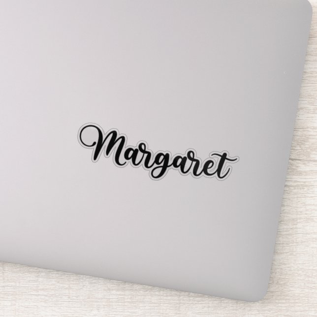 Sticker Nom Margaret - Calligraphie manuscrite (Détail)