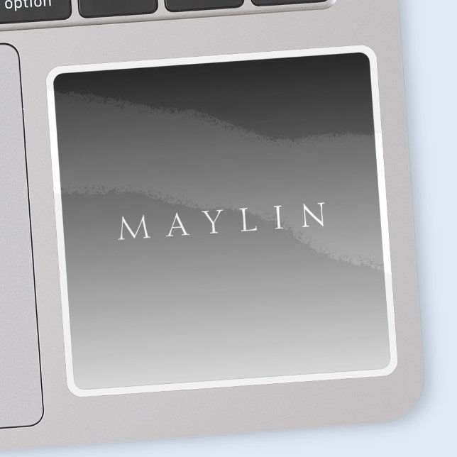 Sticker Nom ou mot classique | Gris dégradé (Créateur téléchargé)