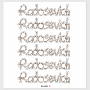 Sticker Nom personnalisé