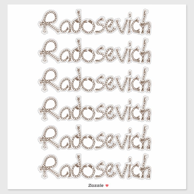 Sticker Nom personnalisé (Feuille)