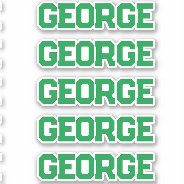 Sticker Nom personnalisé (Devant)