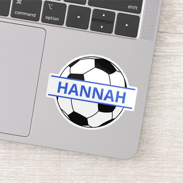 Sticker Nom personnalisé Soccer Ball, Football Custom (Détail)