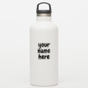 Sticker Nom personnalisé Texte Bubbly Chewy