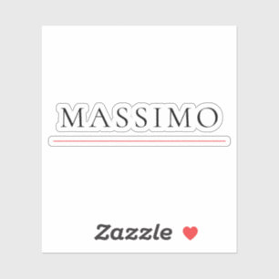 Sticker Nom propre Décoratif Chic Simple Uni Noir Blanc
