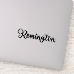 Sticker Nom Remington - Calligraphie manuscrite