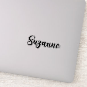 Sticker Nom Suzanne - Calligraphie manuscrite