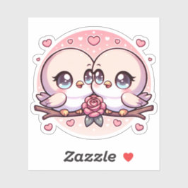 Sticker Nom : Sweet Lovebirds